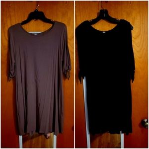 2 Boutique Cold shoulder dresses with pockets